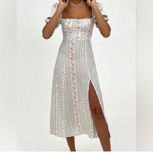 WEWOREWHAT ROSEWOOD MIDI DRESS size 8 NWOT